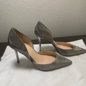 JLO Jennifer Lopez Silver Mabrey Pumps